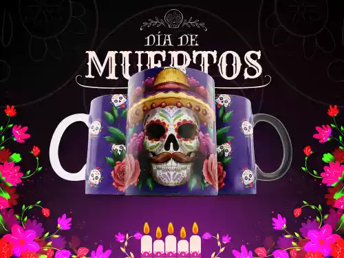 vectores plantilas DÍA DE MUERTOS,FESTEJO,